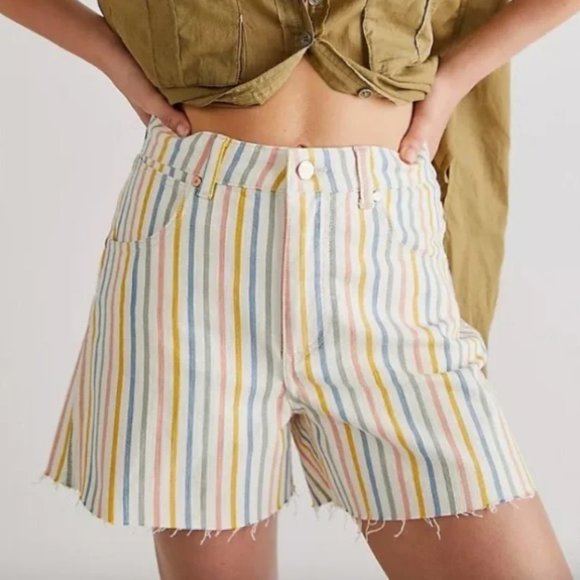 Wrangler NWT A-Line Stripe Shorts - Picture 2 of 10